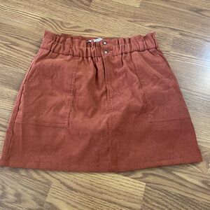 HYFVE Terracotta A-Line Skirt